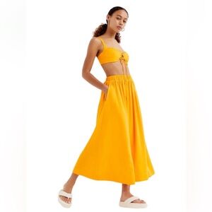 For Love & Lemons Clementine Midi Skirt